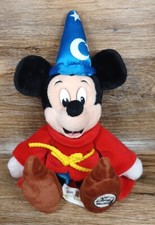Sorcerer Mickey Mouse Fantasia Disney Store Vintage Bean Bag 14" Plush Stuffed