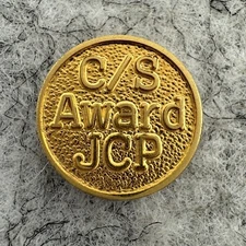 Vintage J. C. Penney Department Store C/S Customer Service Award Pin-JCP Penneys