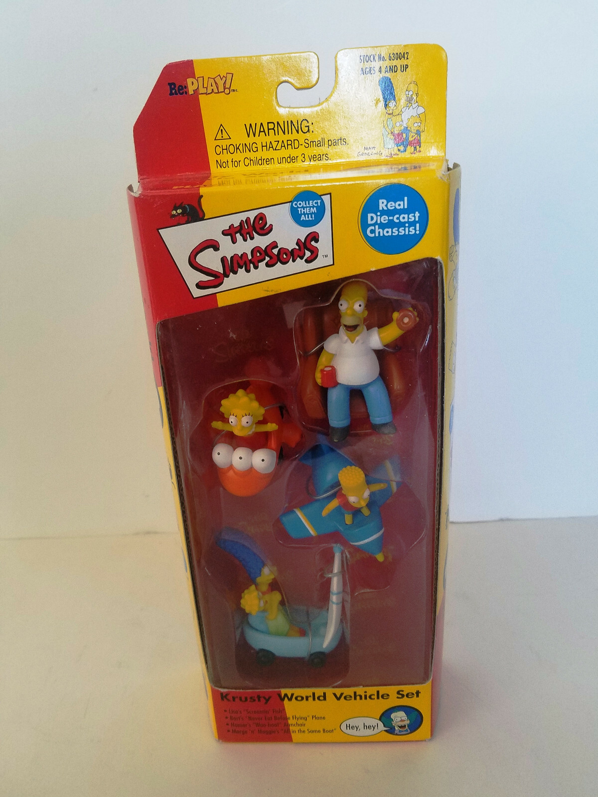 Playmates Toys 2000 The Simpsons Krusty World Vehicle Set