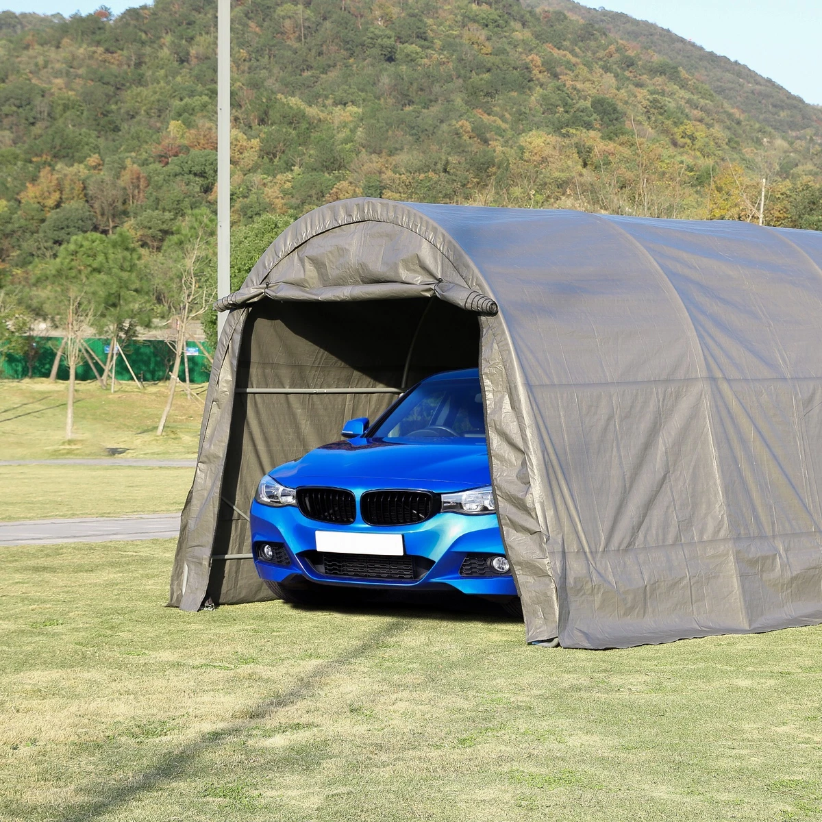 15x10 FT Canopy Carport Tent Car Shelter Shed Outdoor Storage Cover Sun UV Proof