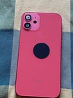 Châssis arrière iPhone 12 Mini Rouge Semi Complet avec vitre arrière