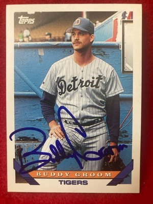 Buddy Groom 1993 Topps #353 Detroit Tigers SIGNED Autographed Card