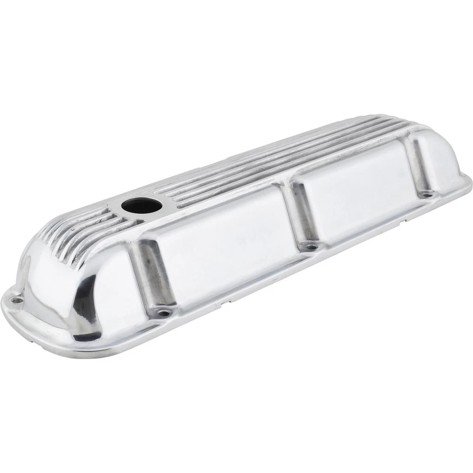 Cubiertas de válvula con aletas Nostalgia, se adapta a bloque pequeño Ford Foto 3 de 4