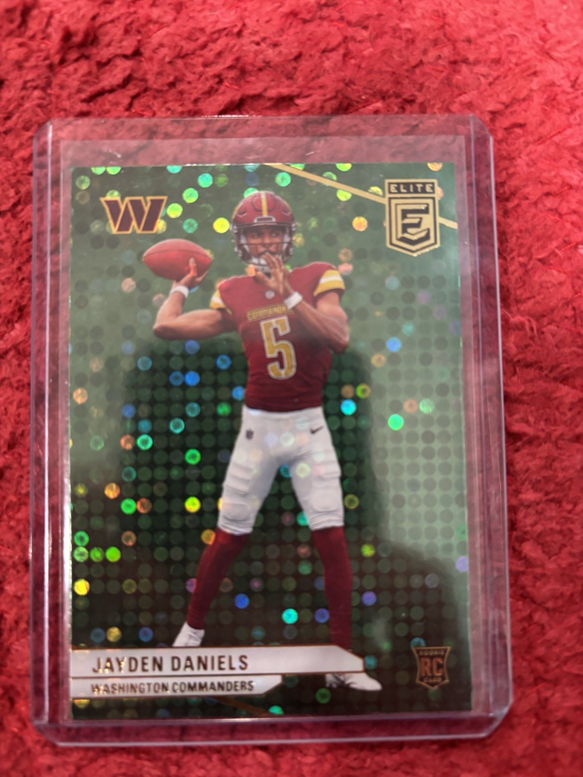 2024 Panini Donruss Elite - Rookies Jayden Daniels #165 Green Disco (RC)