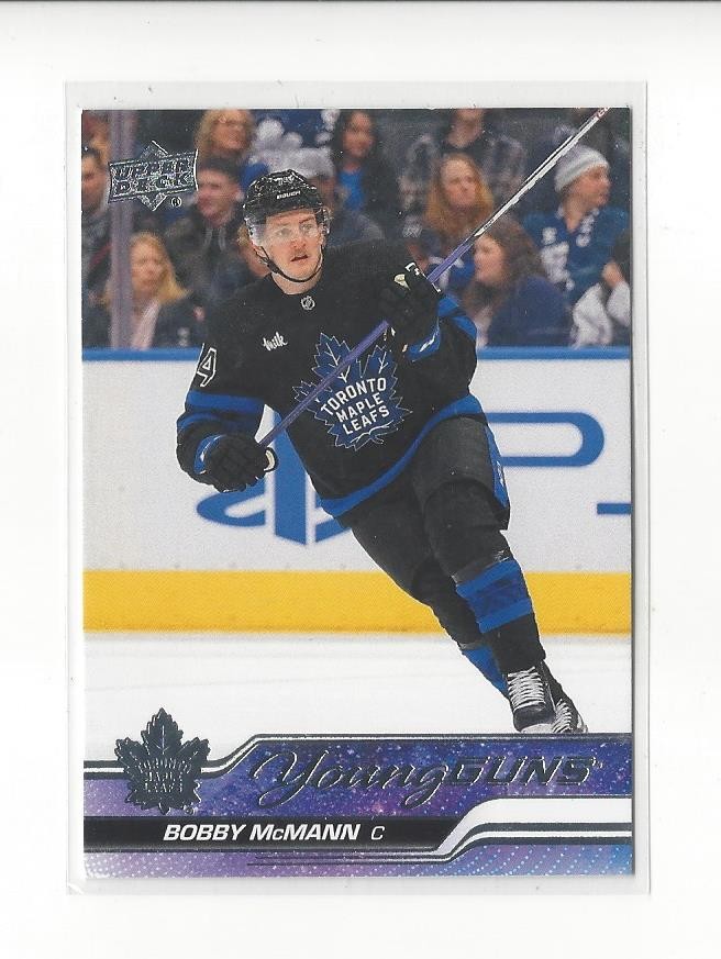 2023-24 Upper Deck #479 Bobby McMann YG RC Rookie Maple Leafs