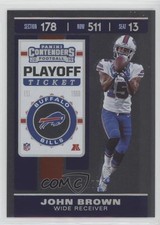 2019 Panini Contenders Season Ticket Playoff Ticket /175 John Brown #4 rf2