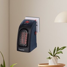 400W Plug-In Wall Heater — Portable LED Electric Heater for Small Spaces