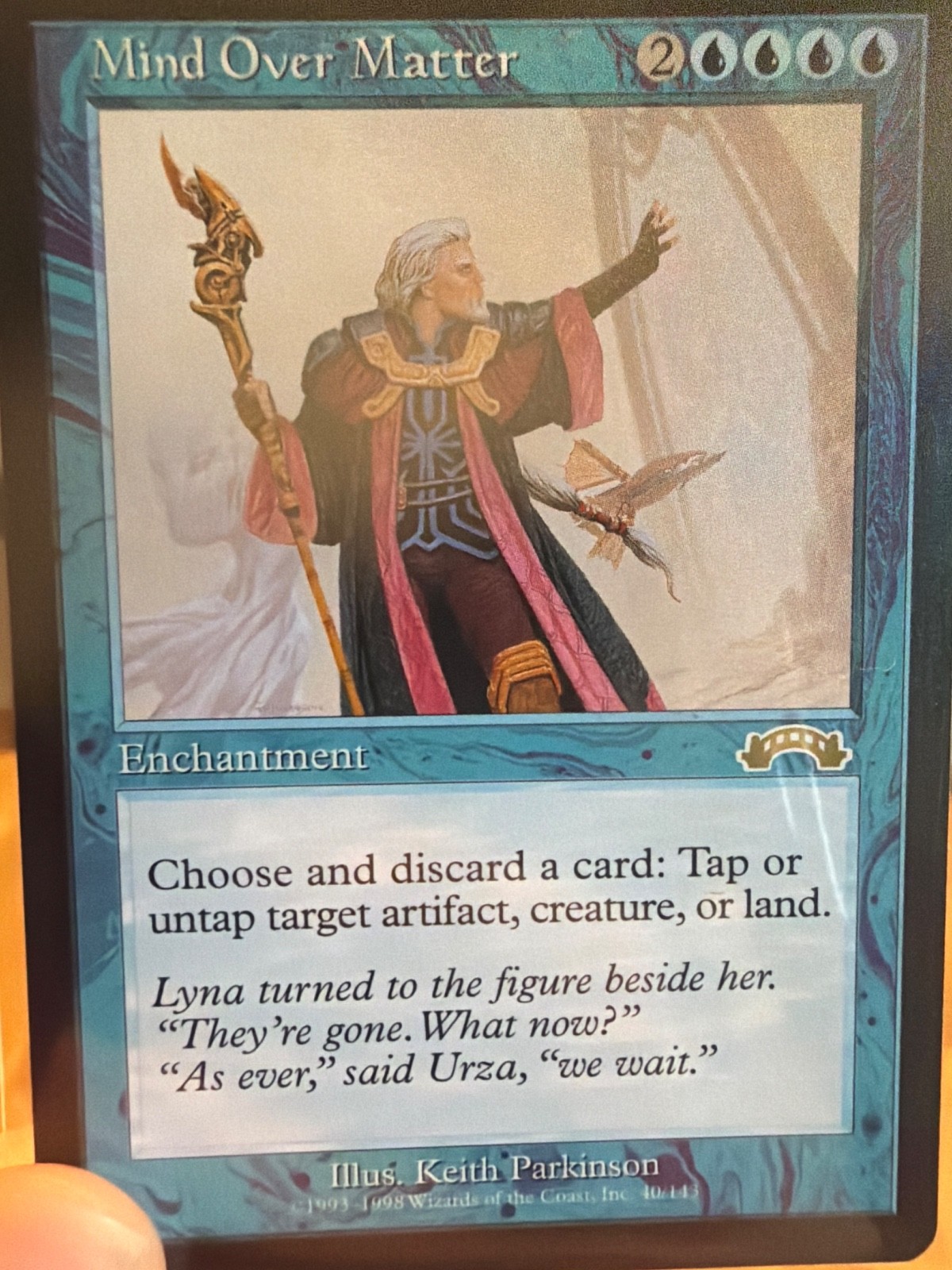 MTG Exodus Edition, Mind over Matter 1998 Vintage Magic! NM/Mint Unplayed.