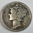 1935-D 10C Mercury Dime- 90% Silver US Coin