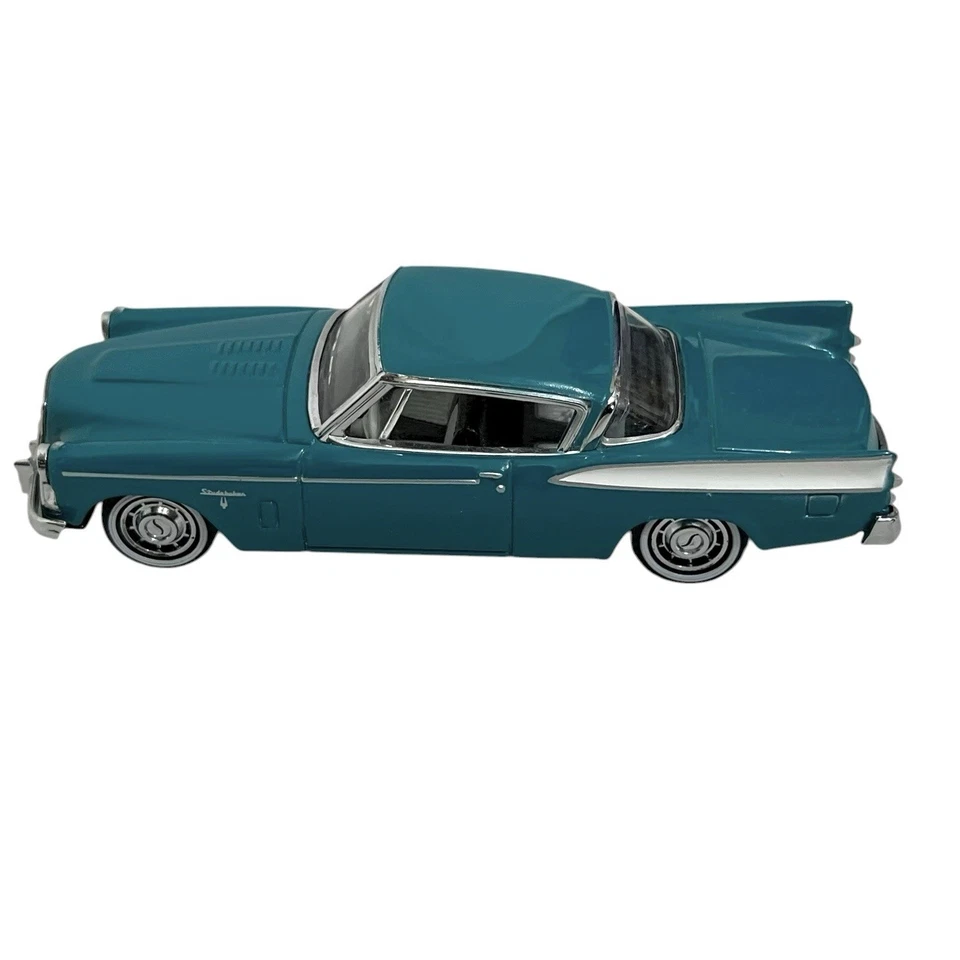 Matchbox Dinky 1958 Studebaker Golden Hawk 1/43 Diecast Car Teal Silver - Image 3 of 4