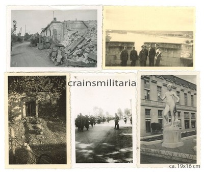48x Genuine Photo Advance in France 1940 Loire Yonne Aisne Sens Troyes Paris