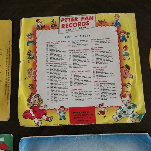 Vintage Record Lot-Includes 4 Peter Pan + 3 Golden Records-w/5 Rare Sleeve Art - Imagen 14 de 18