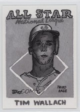 2025 Shoebox Treasures 1988 Topps Grayscale Filter 8/75 Tim Wallach #15 11o2