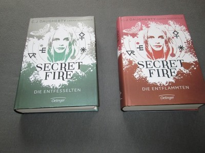 C. J. Daugherty Secret Fire 1 & 2 Die Entflammten Die Entfesselten Fantasy HC