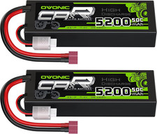 OVONIC 2S Lipo Battery 50C 5200Mah 7.4V Lipo Battery with Dean-Style T Connector