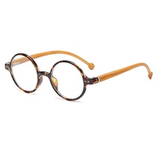 Retro Round Blue Light Blocking Glasses for Women Men, Literary Vintage Style...