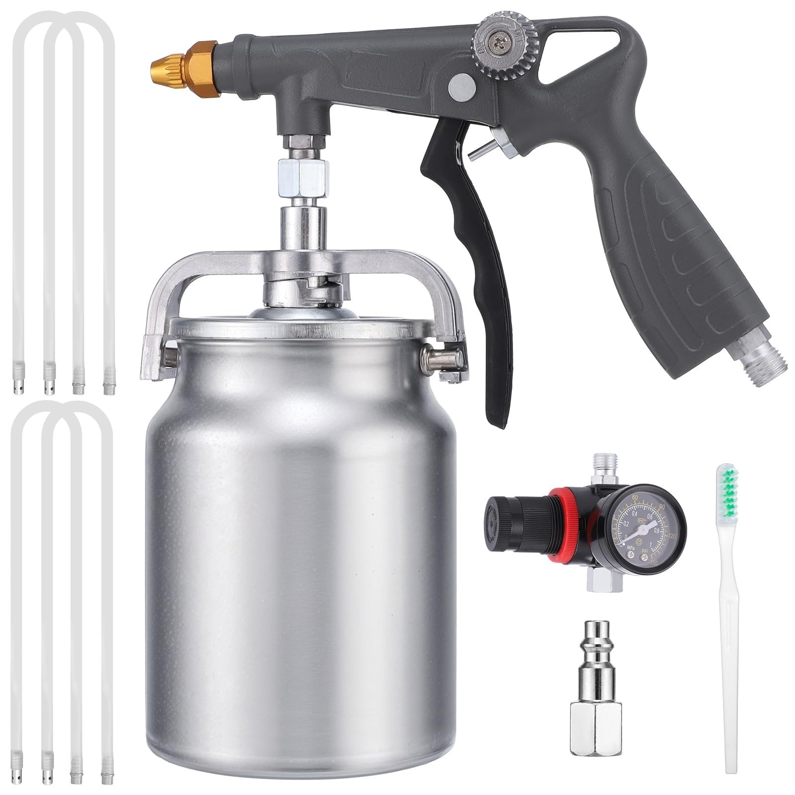 Undercoat Spray Gun with Suction Cup Auto Undercoating, Truck Bed Liner Coating