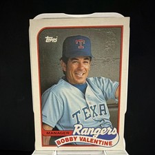 1989 Topps - Bobby Valentine Checklist #314 Texas Rangers Baseball