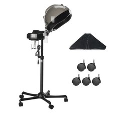 Professional Hair Steamer for Deep Conditioning,11.81-inch Hooded Ionic Hair Ste