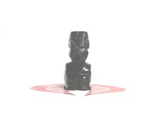 Polished Black Onyx Obsidian Carved Heavy Statue Aztec Mayan Stone 3