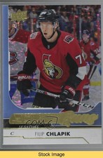 2017-18 Upper Deck Young Guns Gold Rainbow Foil Filip Chlapik #472 READ 2u9