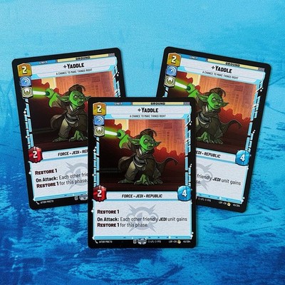 3x Yaddle A Chance To Make Things Right LOF Legends Of The Force PLAYSET SWU 45