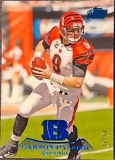 2010 Topps Prime Carson Palmer Blue Foil Parallel #109 Cincinnati Bengals 27/50