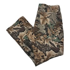 Walls Camouflage Leaves Straight Leg USA Made Pants Mens 40x32 (Fits 39x30)