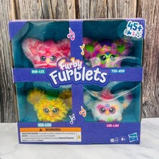 Furby Furblets 4-Pack 45 Sounds Cute Fuzzy Colorful Furbys Hasbro Toy 6 New