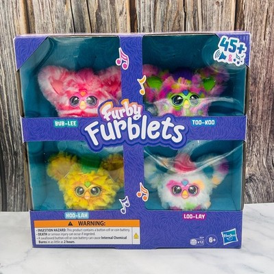 Furby Furblets 4-Pack 45+ Sounds Cute Fuzzy Colorful Furbys Hasbro Toy 6+ New!