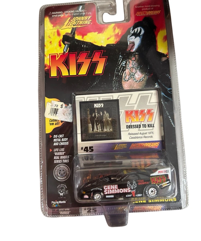 Johnny Lightning Kiss Lote 1 Gene Simmons 2 Paul Stanley Diecast CONJUNTO DE 3 LEER Foto 2 de 4