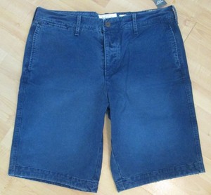 Abercrombie & Fitch Classic Fit Button Fly Shorts, Men 36, Blue NWT`s