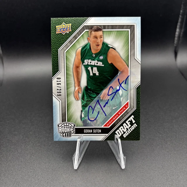 2009-10 Goran Suton /299 Draft Edition Upper Deck Auto Autograph MSU Michigan St