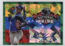 2020 Leaf Metal Draft National Pride Green Crystals 3/4 Miguel Yajure Auto 2u3