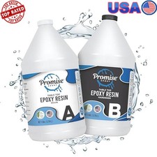 Crystal Clear Epoxy Resin Kit Food Safe Self Leveling UV Resistant 2 Gal New