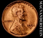1954-S Lincoln Wheat Cent - Choice Gem Brilliant Unc  No Reserve  #L3641