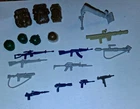 Vintage GI Joe / mix Guns, Helmets, Backpacks And Other Accessories
