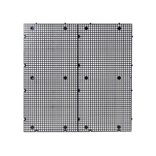 Aquarium Grid Isolate Board Divider Fish Tank Bottom Black Tray 4 Pcs