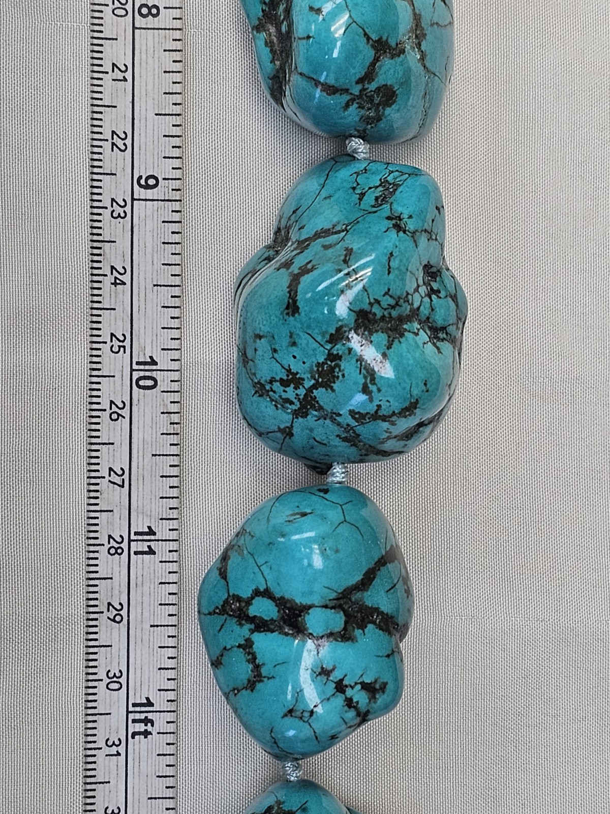 Beautiful Turquoise Statement Piece Necklace - image 12