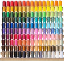 New brothread Embroidery Machine Thread 4000M/4400YD Each Spool Mega Kit 150 Vib