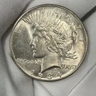 1934-D $1 Peace Dollar 90% Silver Denver One US Coin SEMI KEY DATE!