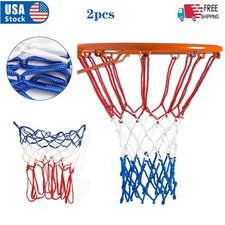 2pcs Basketball Net Replacement Heavy Duty All Weather Hoop Goal Rim Outdoor