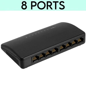 8 Commutateur Ethernet de bureau de port LAN Hub 10/100Mbps Internet LAN Adaptateur de commutateur