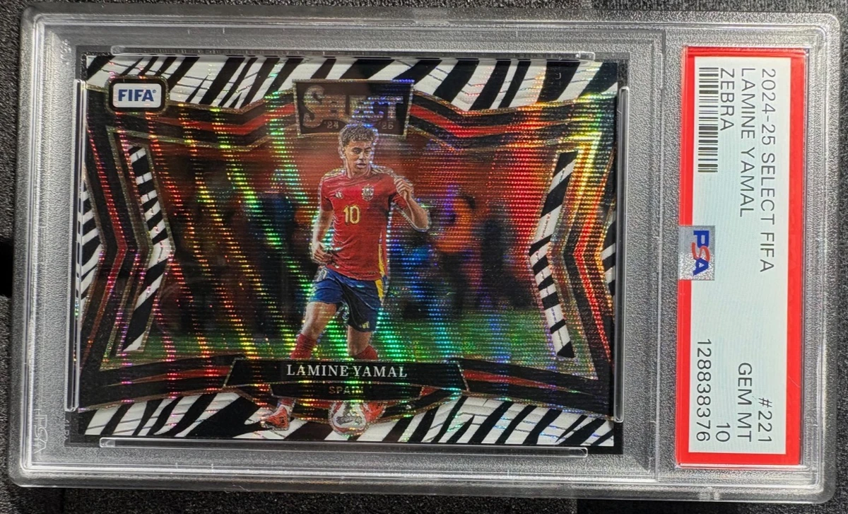 ヤマル　L 2024-25 Panini Select Fifa - Field Level Lamine Yamal #221 Zebra