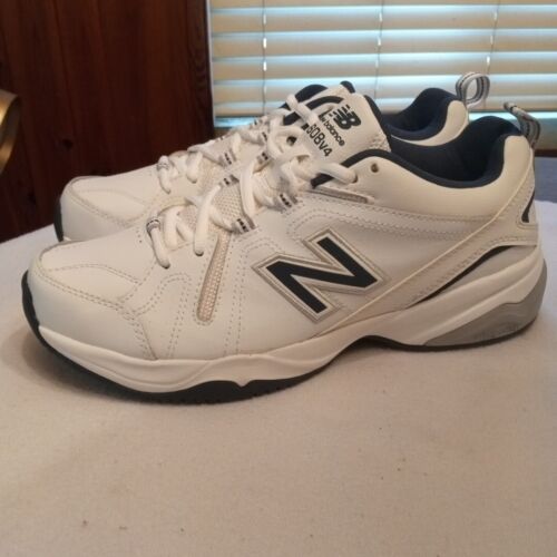 New Balance Womens 608 V4 White Navy Training Walking Comfort Shoes 9 NWOB - Afbeelding 1 van 15