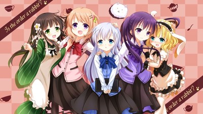 Anime gochuumon wa usagi desu ka hoto kokoa ujimatsu Gaming Mat Desk Pad