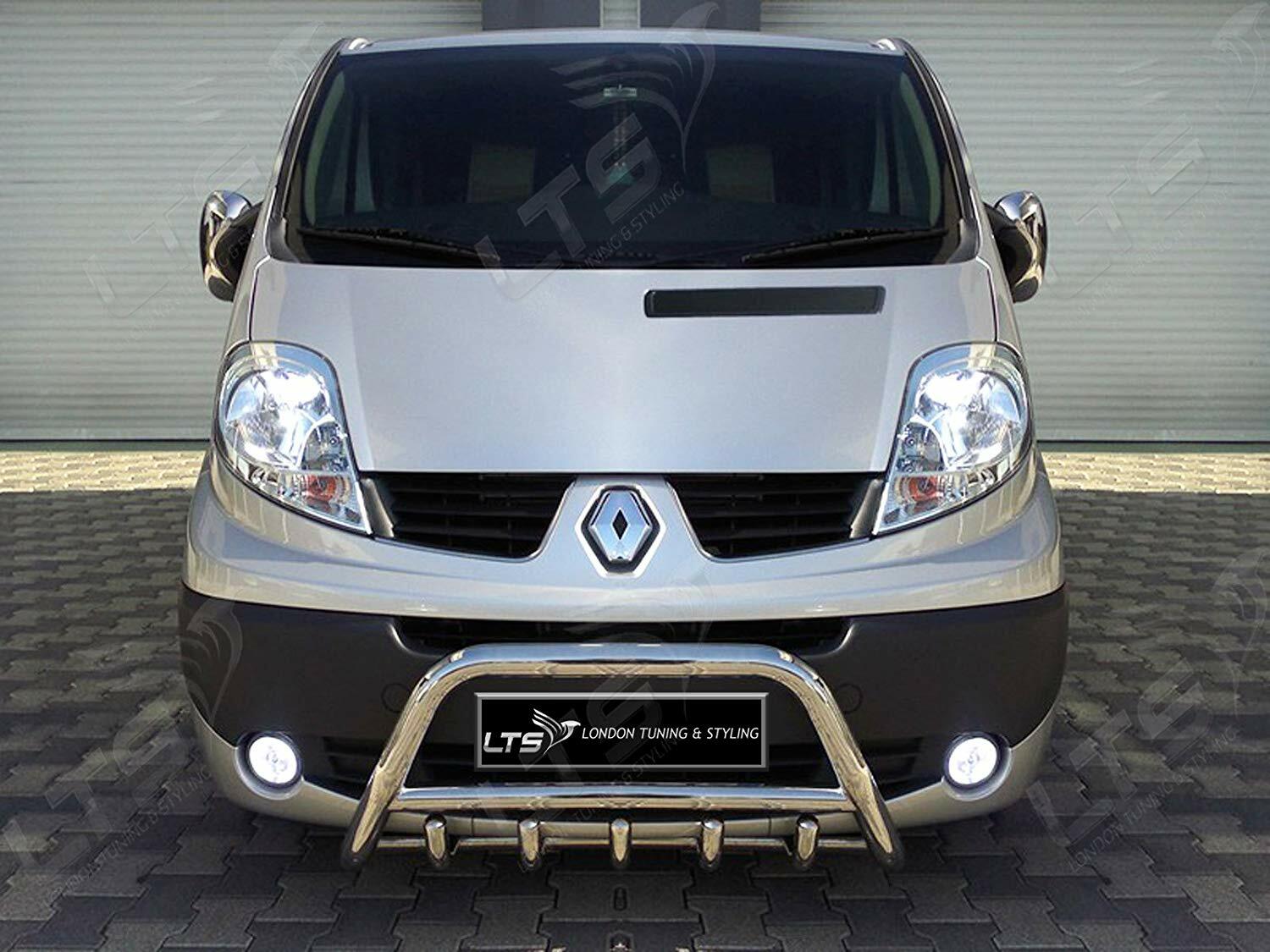 RENAULT MASTER VAUXHALL MOVANO CHROME AXLE NUDGE A-BAR, BULL BAR 2010-ONWARDS