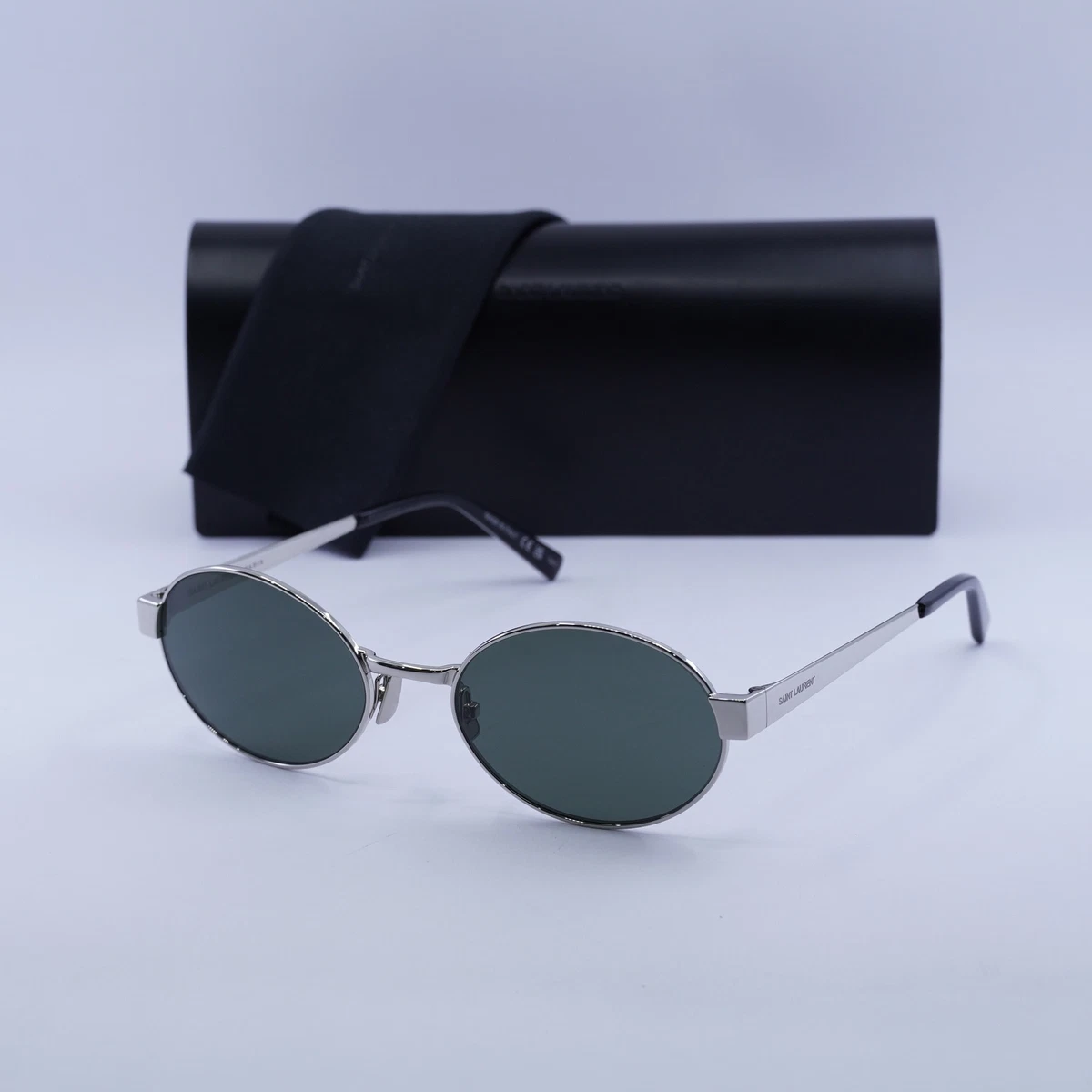 Authentic Blue Saint Laurent Mirrored Sunglasses Saint Laurent Blue Sunglasses for Women for sale | eBay main image 4