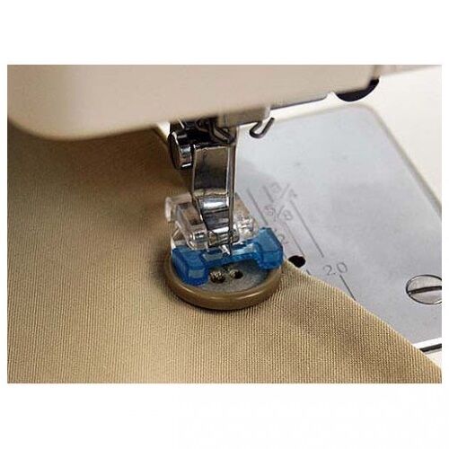 Pie de sujeción con botón de costura para máquina de coser Janome - Imagen 1 de 3