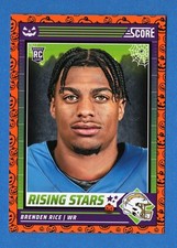 BRENDEN RICE Rookie Card Score 2024 Orange Pumpkins Halloween  #6 Chargers